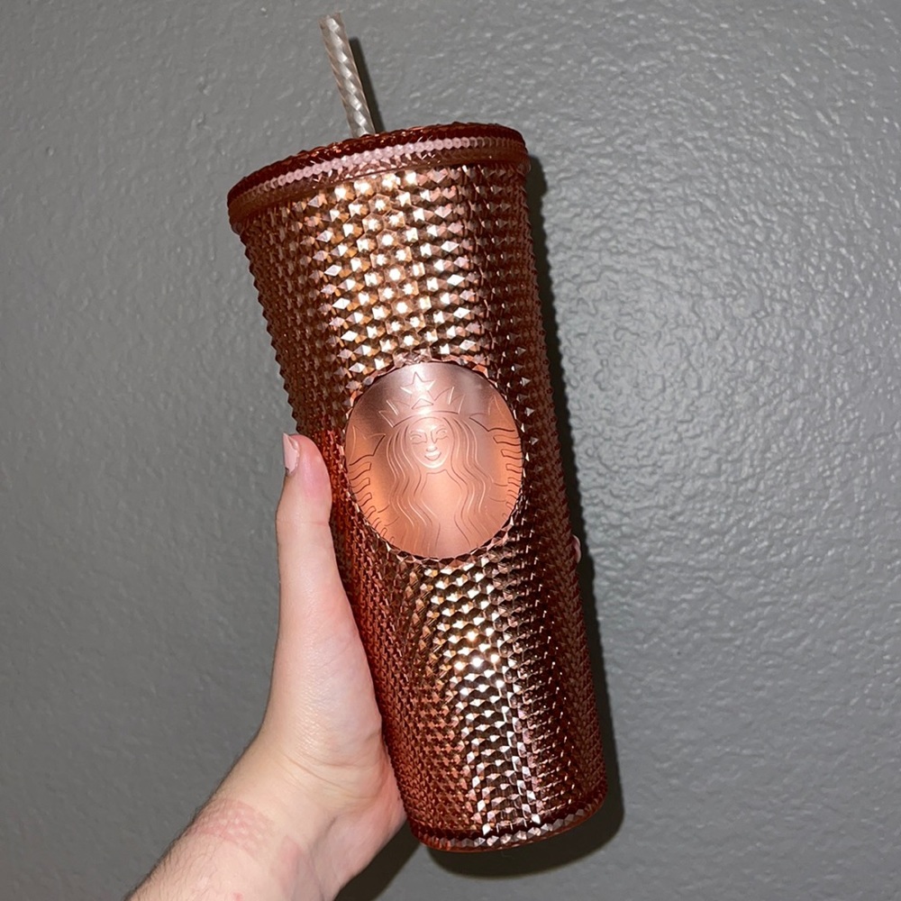 Starbucks Rose Gold Studded Tumbler Cup